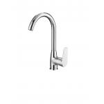 Deck Plate Single Handle Restaurant Kitchen Mixer Faucet Tarnish Resistant for sale