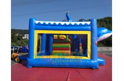 China EN14960 Inflatable Bouncer Slide Combo With Hand Pringting Customized Size supplier