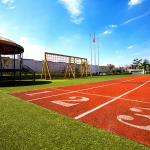 China Harmless Full PU System Running Track Wear Resistance Hybrid Runway Surface manufacturer