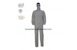 China White High Vis Yellow Two Tone Fire Retardant Suit EN11612 Standard supplier