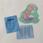 Matte blue cosmtic packaging bags customized flat foil sachets for sale
