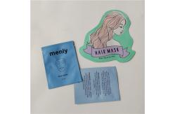 China Matte blue cosmtic packaging bags customized flat foil sachets supplier