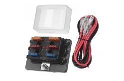 China 6 Way ATC RV 12V Blade Fuse Blocks With LED Indicator Light supplier
