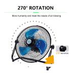 Chargeable Solar Powered Panel Fan 12W AC Charging 3 Durability Eco Friendly for sale