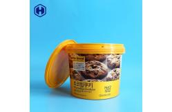 China Recyclable IML Bucket BPA Free Strong Plastic Round Food Containers supplier