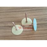 12ga Copper Plated Mild Steel Cupped Head Insulation Weld Pins For Hvac System for sale