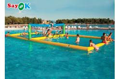 China Airtight Multifunctional Floating Inflatable Water Volleyball Court Inflatable Water Floats supplier