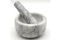 China Marble Stone Mortar And Pestle Set For Herb Spice Crushing Grinding supplier