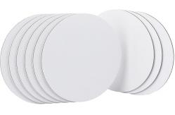 China Matte Surface Round Blank Art Canvas Panels DIY Painting Pure Cotton Canvas Board supplier