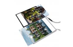 China Ultra-Thin Glass LED Light Box 5.76W Power Consumption 80000hrs Life Span supplier