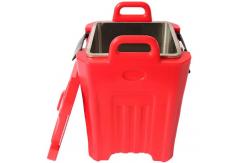 China Stackable 40L Insulated Soup Carrier With SS Inside Transportation Bucket supplier