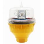 Solar Powered Double LED Aviation Obstruction Light ICAO Lithium Ion Battery for sale