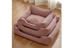 China Soft Washable Breathable Rectangle Dog Sleeping Bed Anti Slip Bottom supplier