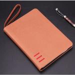 Total 80 Sheets 6 Ring Zipper Binder , Personal Leather Notepad Binder For Business People for sale