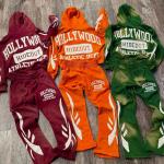 Custom Sweatsuit Unisex Acid Wash Vintage Track Suits Zip up Hoodie Stack Sweat Pant Flared Sweatpants and Hoodie Set Tracksuits for sale
