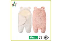 China BSCI Infant Sleeping Bag , 24x11'' Plush Swaddle Blanket supplier