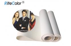 China 30 Meters Length Inkjet Cotton Canvas 360gsm Matte Finish Pigment Dye Ink Printing supplier