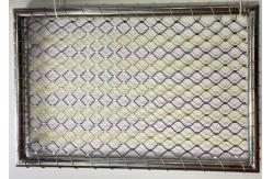 China Inox 304 Flexible Woven Rope Mesh For Safety Handrail Fence supplier