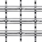 Custom Facade Flexible Weave Metal Screen With Stainless Steel Flat / Round Wire