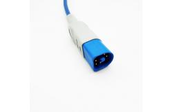 China HP 8 Pin TPU Blue SPO2 Extension Cable Wear Resistant Oem / Odm Availible supplier