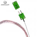 ANSI Green Type T Thermocouple Mini Plug Cu / Constantan For Cryogenic Sensors for sale