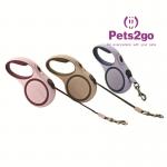 Size M ABS Nylon 0.24kg Retractable Pet Leash for sale