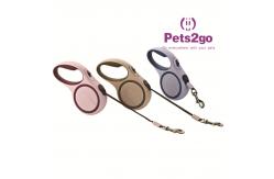 China Size M ABS Nylon 0.24kg Retractable Pet Leash supplier