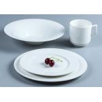 SGS Hotel Restaurant Wedding White 4pcs Ceramic Dinnerware Set for sale
