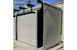 China Vertical Window Retractable Awning Remote Courtyard Rolling Curtains supplier