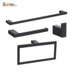 Sanitary Ware Square Bathroom Hardware Sets Stainless Steel 304 Restroom Accessories for sale