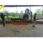 Double blades log sawing machine , electric table saw, wood cutting circular sawmill