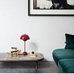 Danish Designer Desk Lamp Nordic Postmodern Study Creative Flower Bud Girl Bedroom Bedside Lamp Flower Table Lamp for sale