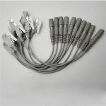 Latex Free Banana To Grabber 10 Leads EKG Adapter Cable for sale
