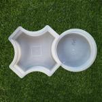 Precast Concrete Stepping Stone Molds , Interlock Paving Slab Mould For Tile for sale