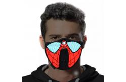 China Sound Activated Light Up LED Face Mask USB Rechargeable With EL Light supplier