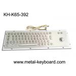 IP65 Waterproof Industrial PC Keyboard Stainless Steel 65 Keys With Trackball for sale