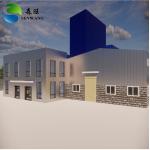 Customized Windows And Doors Prefab Metal Storage Buildings Galvanized Painted for sale
