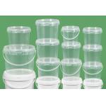 Smooth Surface Transparent Plastic Bucket For Ice Cream for sale