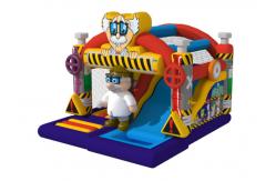 China Classic European 4x4.5x3.5m Inflatable Jumping Castle With Slide supplier