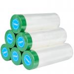 Industrial Pre Taped Masking Film Auto Painting For Decorators for sale