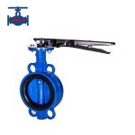Ductile Iron Wafer Type Soft Seal Butterfly Valve For Water Pipeline Use for sale