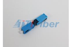 China Singlemode Fiber Optic Connector Sc / Upc , Fast Fiber Optic Cable Connectors supplier