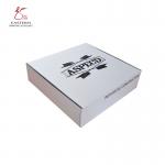 China 50mm Height 180mm Width White Corrugated Mailers With Double Sided Printed manufacturer