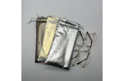 China Down Canvas Luxury Drawstring PU Leather Resist Compression Sunglasses bag supplier