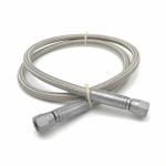 1/4 JIC Female 04 Stainless Steel 304 Braided PTFE Hose For Air Compressor for sale