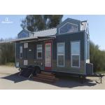 Customized Prefab Tiny House On Wheels With Solar Panels And Sunshades Looks for sale