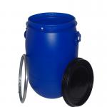 Cylindrical High Density Polyethylene Barrel 210Liters 55gal Blue Chemical Barrel for sale