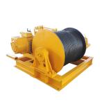 Engine Powered Fast Speed Winch , Heavy Duty Carbon Steel Cable Pulling Winch for sale