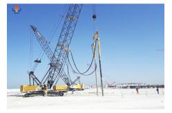 China Foundation Treament Vibro Piling Contractors For Stone Column Engineering BJV75E-377 supplier