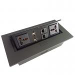 Hidden Conference Table Electrical Box Easy To Install Zinc Alloy for sale